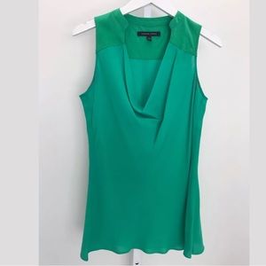 CYNTHIA STEFFE EMERALD GREEN SILK SLEEVELESS TOP 6